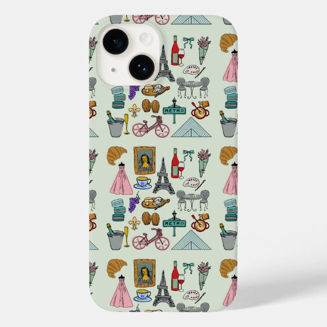 Funda De Case-Mate Para iPhone París romántico (Reverso )