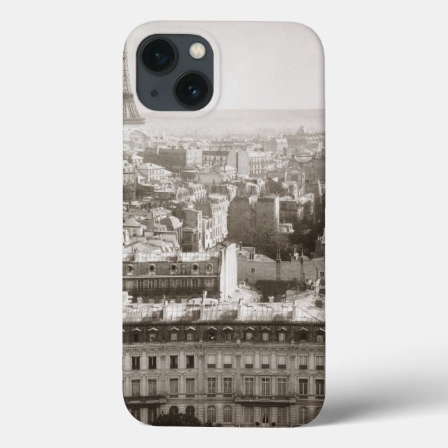 Funda De Case-Mate Para iPhone París: Vista aérea, 1900 (Reverso)