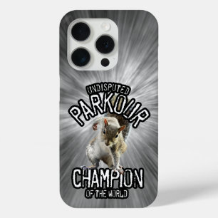Funda Para iPhone 15 Pro Parkour Squirrel - divertido freerunning