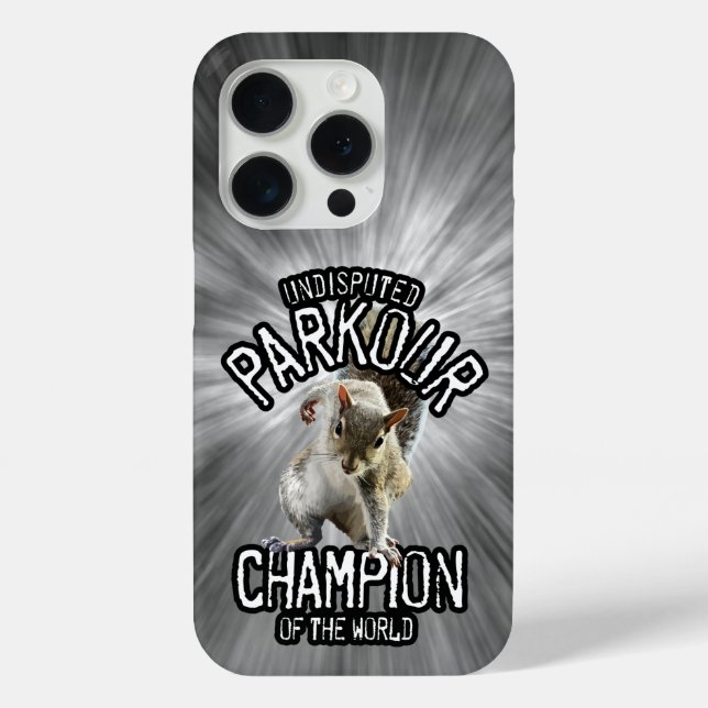 Funda De Case-Mate Para iPhone Parkour Squirrel - divertido freerunning (Reverso )