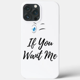 Funda Para iPhone 13 Pro Max Parpadea si quieres divertidos hombres
