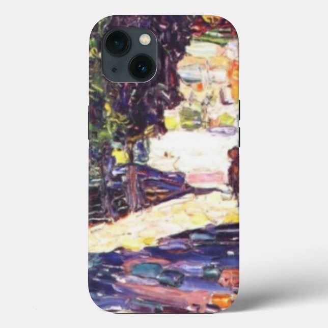 Funda De Case-Mate Para iPhone Parque de St. Cloud con jinete Wassily Kandinsky (Reverso )