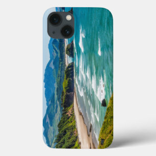 Funda Para iPhone 13 Parque Estatal Ecola, Oregón. Panorama del Crecien