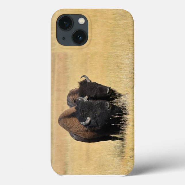 Funda De Case-Mate Para iPhone Parque nacional Bison in Yellowstone  (Reverso)