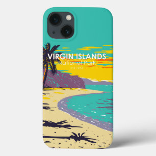 Funda Para iPhone 13 Parque nacional de las Islas Vírgenes Playa Trunk