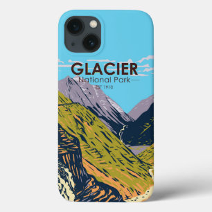 Funda Para iPhone 13 Parque nacional de los glaciares en la calle Sun