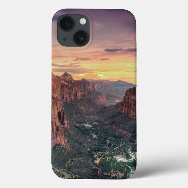 Funda De Case-Mate Para iPhone Parque nacional del Cañón de Zion (Reverso)