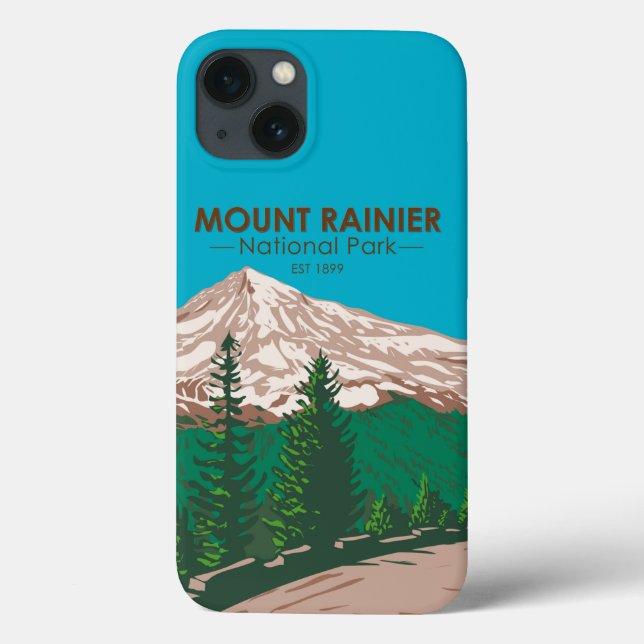Funda De Case-Mate Para iPhone Parque nacional Mount Rainier (Reverso)
