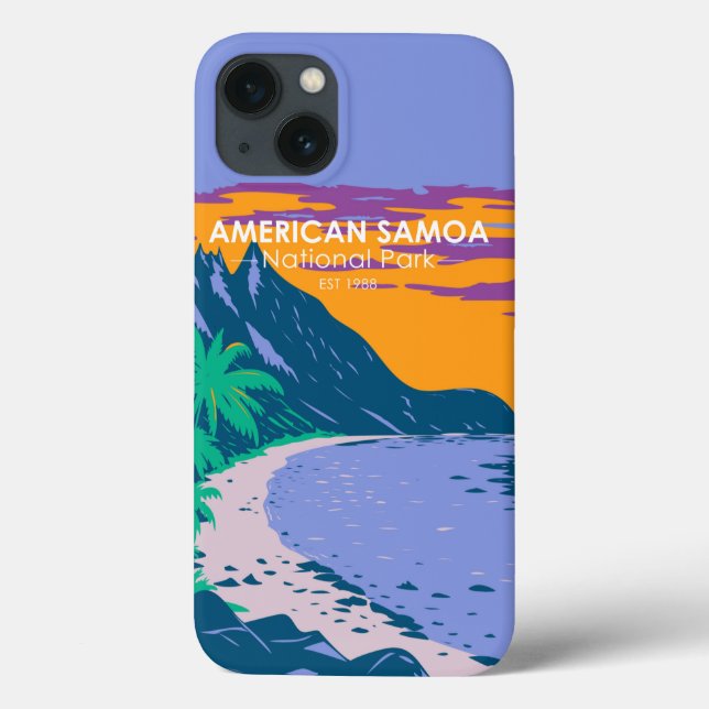 Funda De Case-Mate Para iPhone Parque nacional Ofu de Samoa Americana (Reverso)