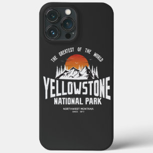 Funda Para iPhone 13 Pro Max Parque nacional Yellowstone Montañas Wolf