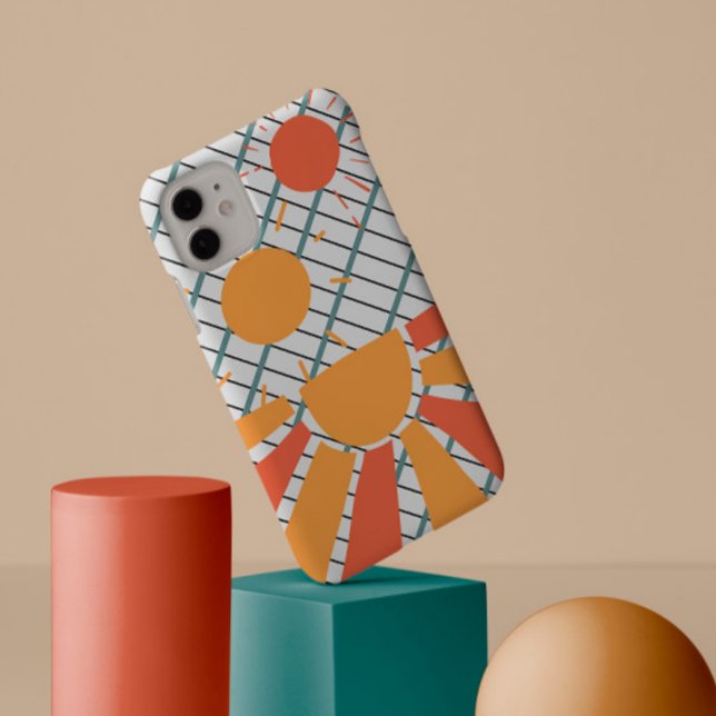 Funda De Case-Mate Para iPhone parrilla blanca y negra Retro naranja rojo Sunset  (Subido por el creador)