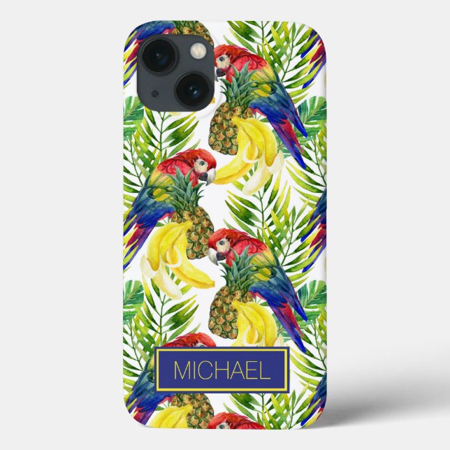 Funda De Case-Mate Para iPhone Parroquia Y Fruta Tropical | Añadir su nombre (Reverso)