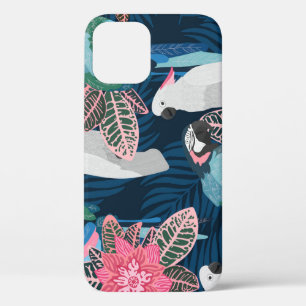 Funda Para iPhone 12 Parrots Tropical: Patrón de infiltración