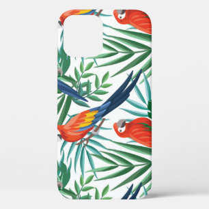 Funda Para iPhone 12 Parrots tropicales: Palm exuberante sin foco