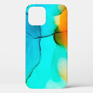 Funda Para iPhone 12 Parte de la pintura con tinta de alcohol, foto mac