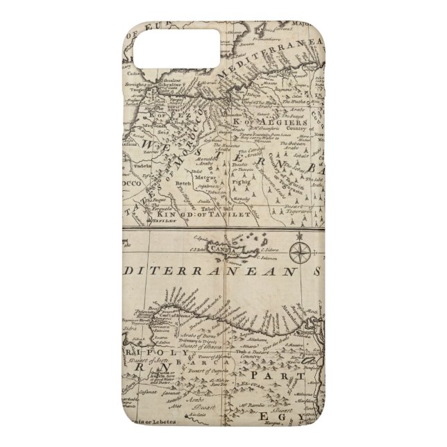 Funda De Case-Mate Para iPhone Partes de Barbary, África (Reverso)