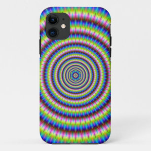 Funda Para iPhone 11 Partículas y oleadas con motivos florales