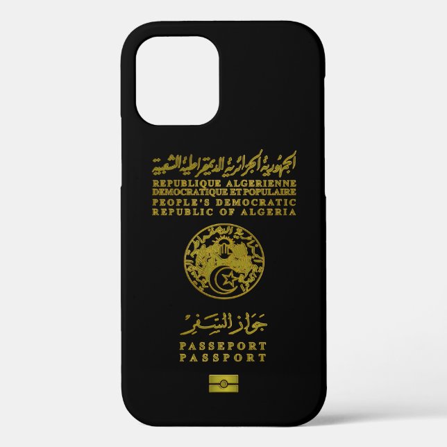 Funda De Case-Mate Para iPhone Pasaporte argelino (Reverso )