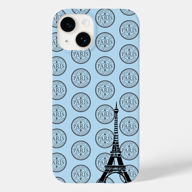 Funda De Case-Mate Para iPhone Pasaporte Funda para iPhone 14 a París (Reverso )