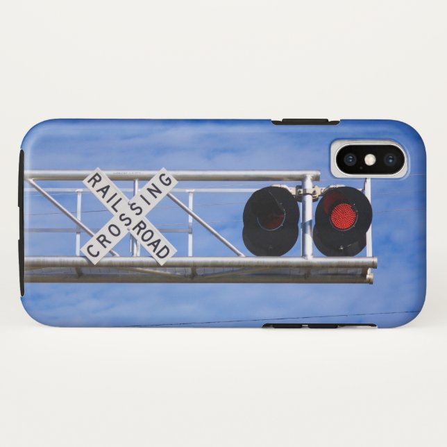 Funda De Case-Mate Para iPhone Pasarela de ferrocarril que cruza las estanterías  (Reverso (horizontal))