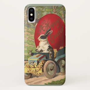title_seo2 Pascua divertida vintage, conejo huevo automóvil