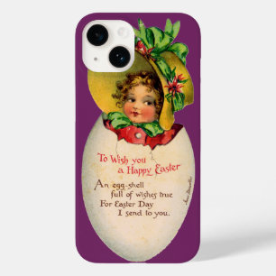 Funda Para iPhone 14 De Case-Mate Pascua victoriana, niña vintage con sombrero en hu