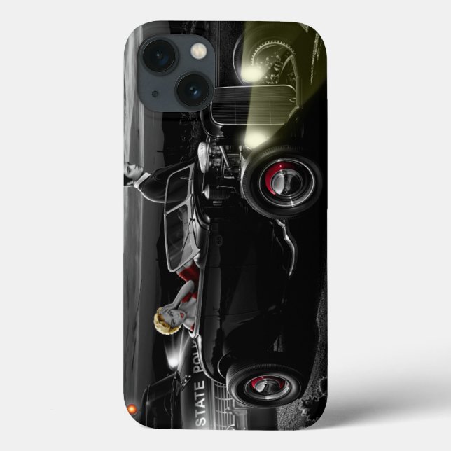 Funda De Case-Mate Para iPhone Paseo B&W de la alegría (Reverso)