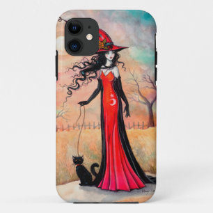 title_seo2 Paseo de otoño Bruja de Halloween Gato Negro Arte
