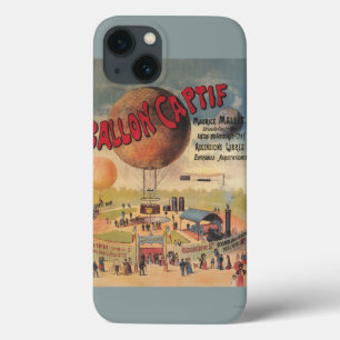 Funda Para iPhone 13 Paseos del globo prisionero en un poster de la