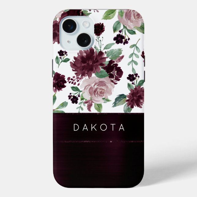 Funda De Case-Mate Para iPhone Pasiones amorosas | Dramático Personalizado Rosa d (Reverso )