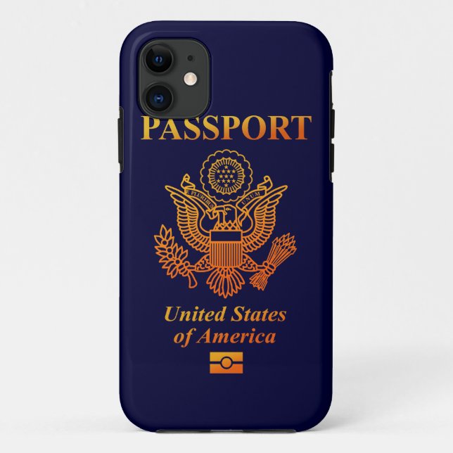 FUNDA DE Case-Mate PARA iPhone PASSPORT(USA) (Reverso)