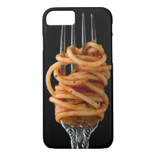 Funda Para iPhone 8/7 Pasta echada en la horquilla, espagueti de comida