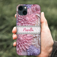 Pastas blandas dahlias 3D, personalizado de marco