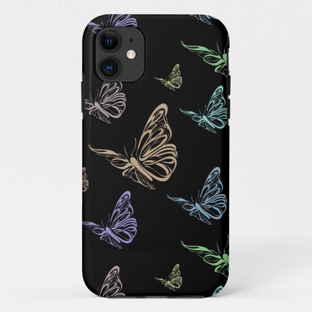 Funda De Case-Mate Para iPhone Pastel Butterflies (Reverso)