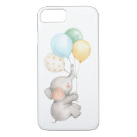 Pastel de Agua Elefante Bebé Con Globos
