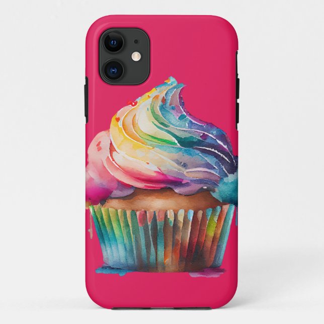Funda De Case-Mate Para iPhone Pastel de arcoiris (Reverso)