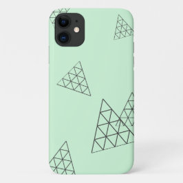 Funda Para iPhone 11 Pastel de formas de triángulo de pirámide con esti