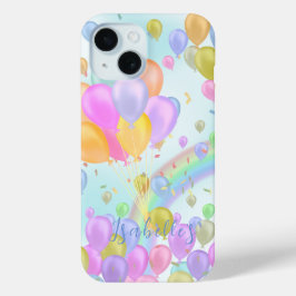 Funda Para iPhone 15 Pastel de globo