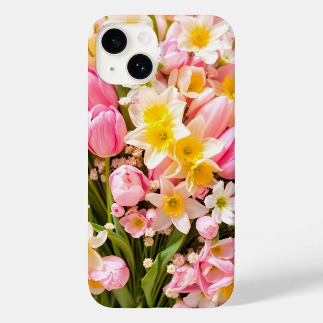 Funda De Case-Mate Para iPhone Pastel de primavera Bouquet (Reverso )