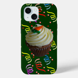 Funda Para iPhone 15 Pastel de tarta de zanahoria con confetti