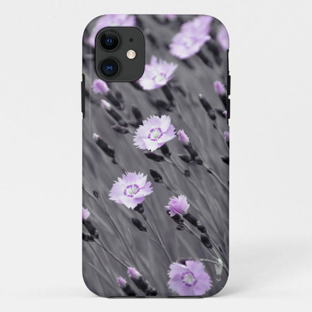 Funda De Case-Mate Para iPhone Pastel Lilac Wildflowers (Reverso)