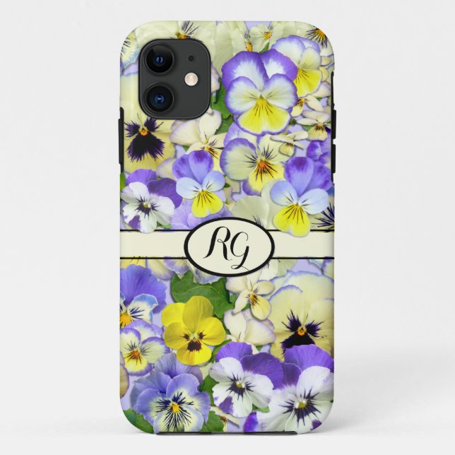 Funda De Case-Mate Para iPhone Pastel Pansies (Reverso)