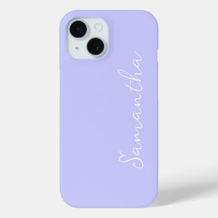 Funda Para iPhone 15 Pastel Periwinkle Personalizado