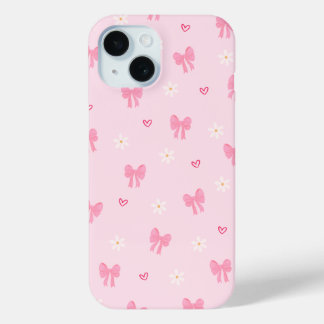 Funda Para iPhone 15 Pastel Playful Ribbon Pattern