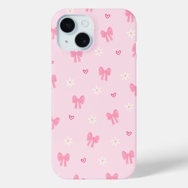 Funda De Case-Mate Para iPhone Pastel Playful Ribbon Pattern (Reverso )