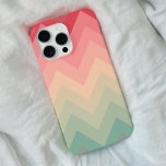 Funda Barely There Para iPhone 6 Pastel Red Pink Turquoise Ombre Chevron Pattern<br><div class="desc">A cool,  girly,  and modern bright ombre chevron pattern style featuring gradient of red,  pink,  turquoise,  and gray zigzag chevron pattern. Perfect gift for the fashionista,  and the girly girl who love trendy patterns and fashion color palette</div>