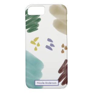 Funda Para iPhone 8/7 Pastel Resumen Brotes de pincel