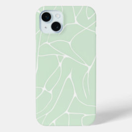 Funda Para iPhone 15 Mini Pastel Resumen Minimalista Mint Color verde