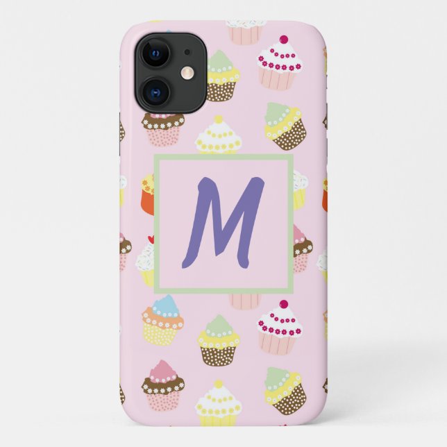 Funda De Case-Mate Para iPhone Pastel rosa de postre dulce (Reverso)
