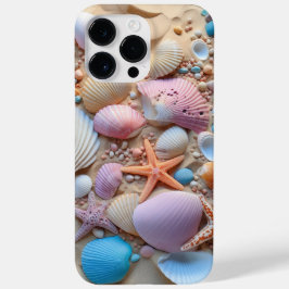 FUNDA PARA iPhone 14 PRO MAX DE Case-Mate PASTEL VEMER SEASHELLS EN LA PLAYA